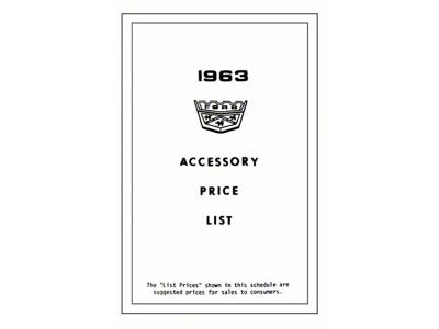 Window Decal - New Car Accessory Price List - Ford