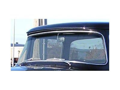 Windshield glass - 1956 Ford Truck, F-series - Light grey, with a dark grey shade across the top (F-series)