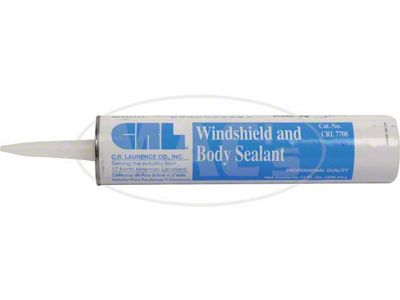 Windshield Glass and Body Sealant; Black