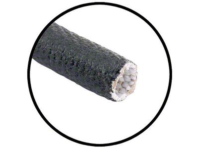 Wire Loom; 5/16-Inch; Black Flex Cloth