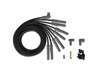 Wire Set, Black Super Conductor, 8-cyl. Multi-Angle/HEI, Universal