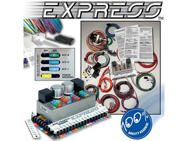 Wiring Kit,Full Vehicle,W/ Fuse Panel,Full-Size,65-72