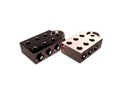 XS Power 700 Series Copper Terminal Blocks; 6 Wire; 1/0 AWG