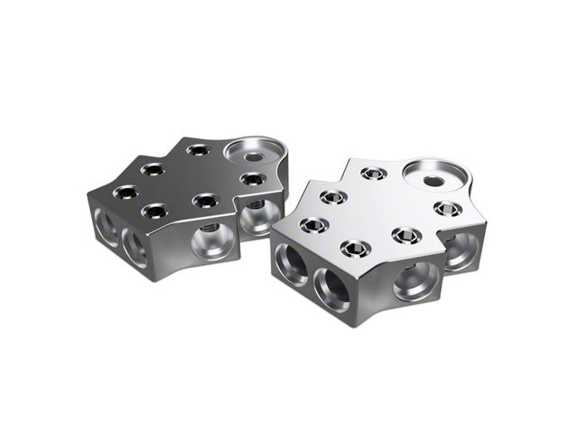 XS Power Ecklers 600 Series Aluminum Terminal Blocks; 6 Wire; 1/0 AWG ...