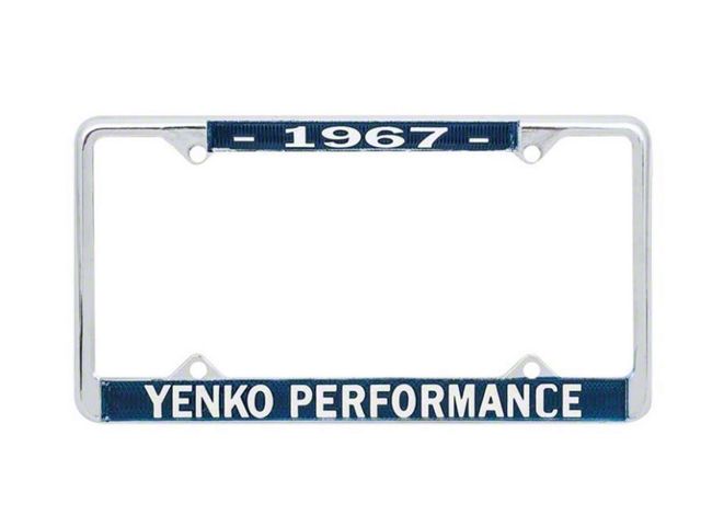 Yenko Performace License Frame, 1967