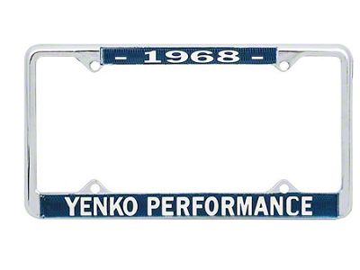 Yenko Performance License Frame, 1968