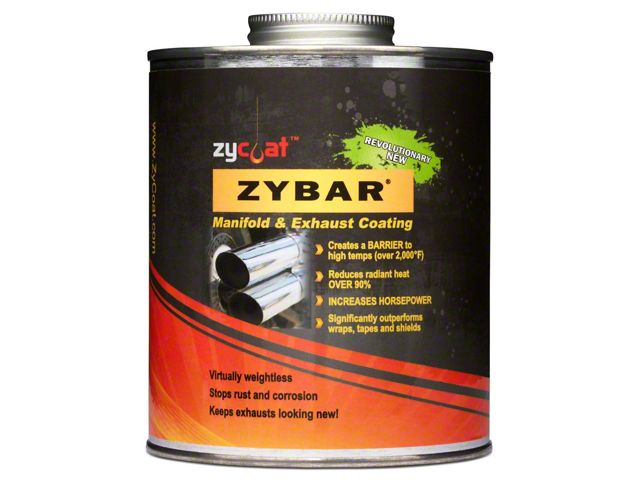 ZYBAR Hi-Temp Manifold and Exhaust Coating with Black Finish, 32 Oz.
