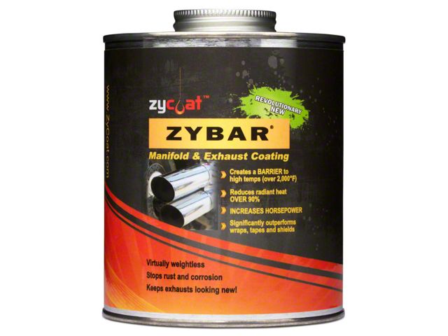 ZYBAR Hi-Temp Manifold and Exhaust Coating with Black Finish, 32 Oz.