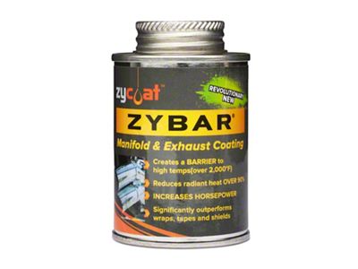 ZYBAR Hi-Temp Manifold and Exhaust Coating with Black Finish, 4 Oz.