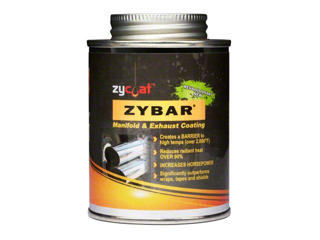 ZYBAR Hi-Temp Manifold and Exhaust Coating with Black Finish, 8 Oz.