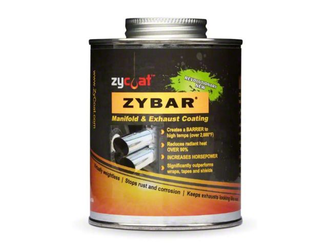 ZYBAR Hi Temperature / Hi Performance Manifold & Exhaust Coating Midnight Black 16oz