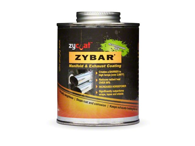 ZYBAR Hi Temperature / Hi Performance Manifold & Exhaust Coating Midnight Black 16oz