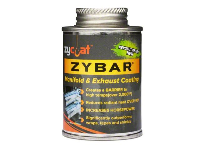 ZYBAR Hi Temperature / Hi Performance Manifold & Exhaust Coating Midnight Black 4oz