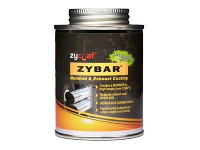 ZYBAR Hi Temperature / Hi Performance Manifold & Exhaust Coating Midnight Black 8oz